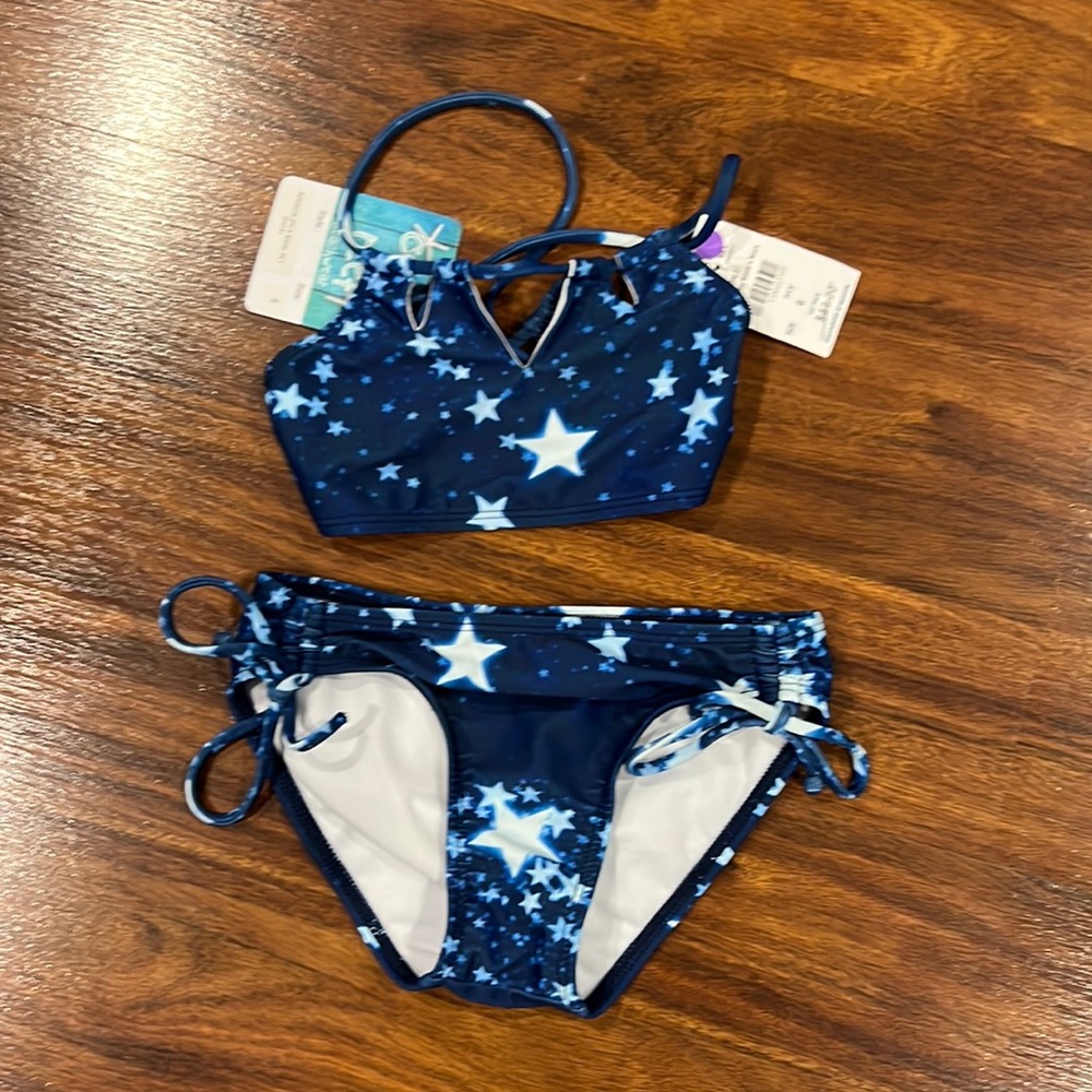 Girls Coral & Reef beach wear. 2pc halter bikini